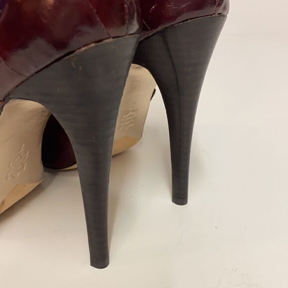 Dolce Vita Ostrich leather gladiator platform heels size 7 A9 - Picture 7 of 12